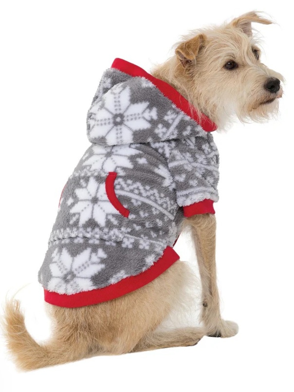 Pajamagram Nordic Fleece Hoodie-Footie Onesie Pet Pajamas, L, NWT